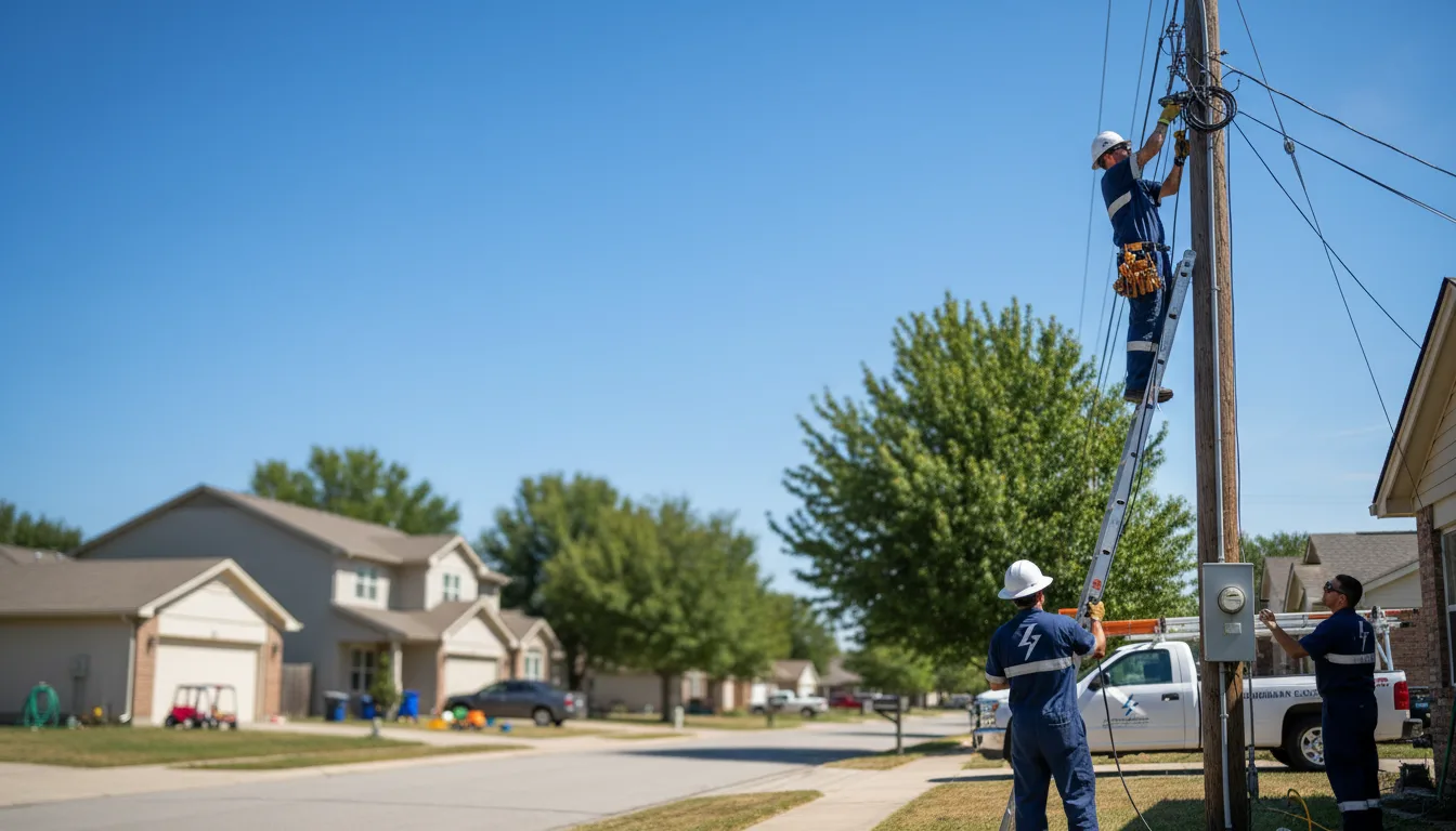 Residential electrician providing installation services in Meadow, UT